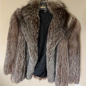 Fox fur coat